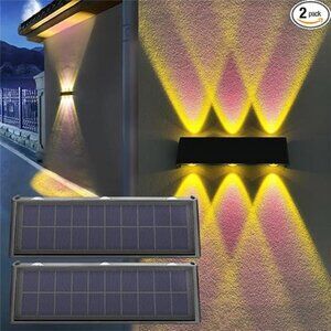 Solar Lights Outdoor Waterproof Dusk to Dawn Sconce Sunset Landscape Lighting